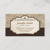 Carte De Visite Cupcakes sur mesure Macarons Sucsert boulangerie m (Dos)