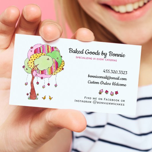 Carte De Visite Cupcakes Whimsical Bakery