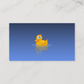 Carte De Visite Cupide canard en caoutchouc avec typographie infor (Dos)