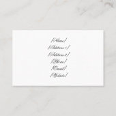 Carte De Visite Cupidon en colère (Dos)