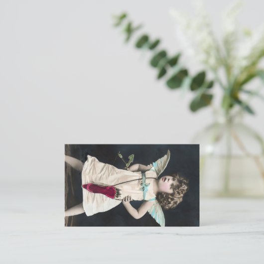 Carte De Visite Cupidon en colère (Debout devant)