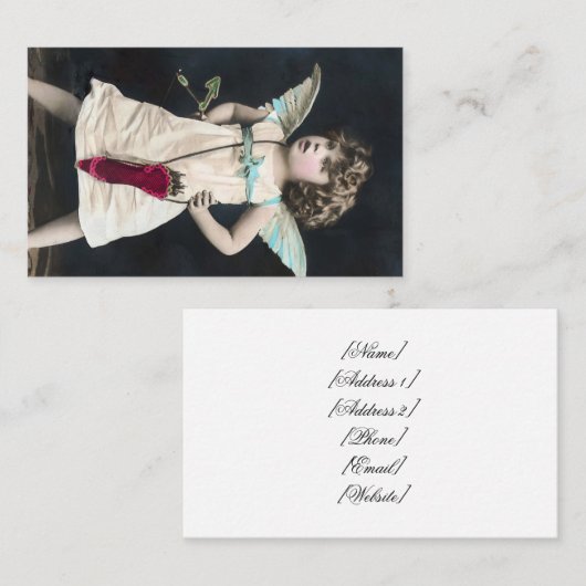Carte De Visite Cupidon en colère (Devant / Derrière)