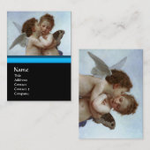 Carte De Visite Cupidon et Psyché comme Enfants / Anges premier ba (Devant / Derrière)