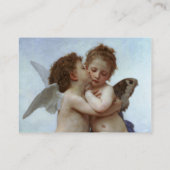 Carte De Visite Cupidon et Psyché comme Enfants / Anges premier ba (Dos)
