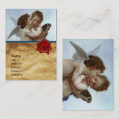 Carte De Visite Cupidon et Psyché comme Enfants MONOGRAM Parchemin (Devant / Derrière)