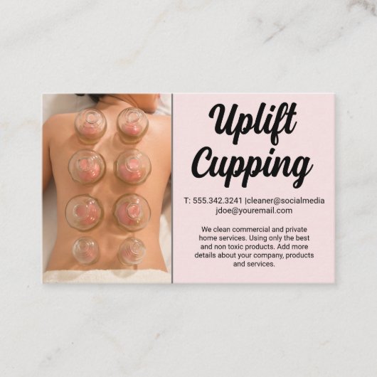 Carte De Visite Cupping Therapy | Holistic Care (Devant)