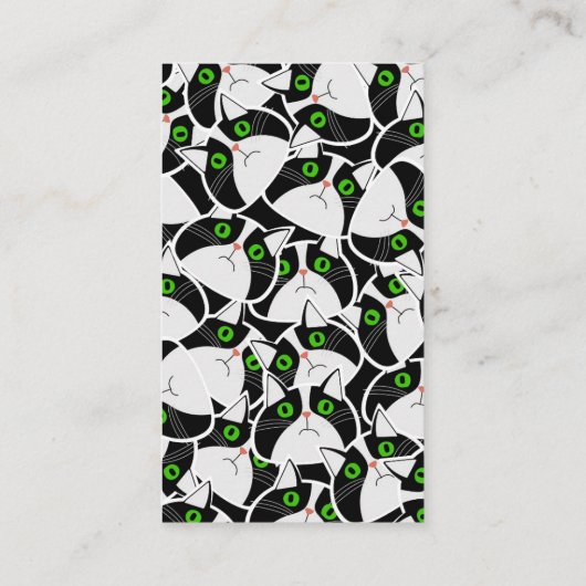 Carte De Visite Curious Cats on a Garden Wall (Dos)