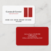 Carte De Visite Curtain Shop (Devant / Derrière)