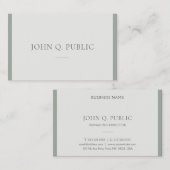 Carte De Visite Custo, Moderne Professionnel Simple Design Modèle (Devant / Derrière)