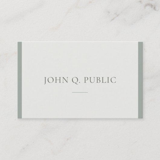 Carte De Visite Custo, Moderne Professionnel Simple Design Modèle (Devant)