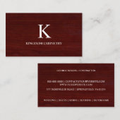 Carte De Visite Custom Cabinets Business Card Template (Devant / Derrière)