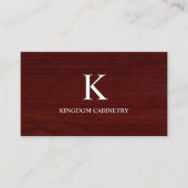 Carte De Visite Custom Cabinets Business Card Template (Devant)
