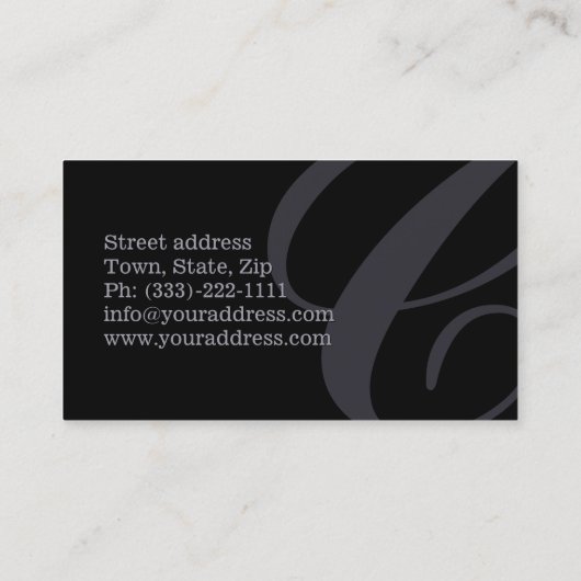 Carte De Visite Custom car wrap business card (Dos)