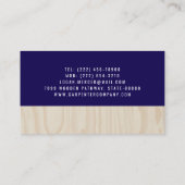 Carte De Visite Custom Carpentry & Construction Contractor (Dos)