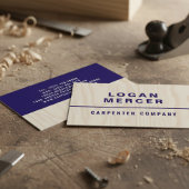 Carte De Visite Custom Carpentry & Construction Contractor