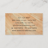 Carte De Visite Custom Carpentry Handyman Wood Tools Modern (Dos)