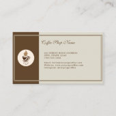 Carte De Visite Custom Coffee Shop Business Card – Personalized  (Devant)