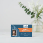 Carte De Visite Custom Colors Tech Event Director  (Debout devant)