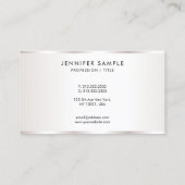 Carte De Visite Custom Elegant Simple Template Luxurious Business (Dos)