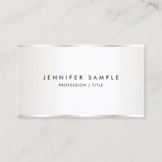 Carte De Visite Custom Elegant Simple Template Luxurious Business (Devant)