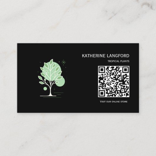 Carte De Visite Custom Greenleaf Nursery Branding  (Devant)