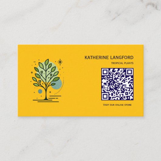 Carte De Visite Custom Greenleaf Nursery Branding  (Devant)
