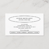 Carte De Visite Custom Greenleaf Nursery Branding  (Dos)