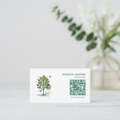 Carte De Visite Custom Greenleaf Nursery Branding (Debout devant)