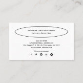 Carte De Visite Custom Greenleaf Nursery Branding (Dos)