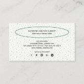 Carte De Visite Custom Greenleaf Nursery Branding  (Dos)