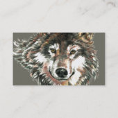 Carte De Visite Custom Grey Wolf Contractor (Dos)