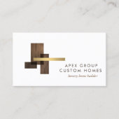 Carte De Visite Custom Home Builder Logo (Devant)
