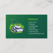 Carte De Visite Custom Lawn Service Company (Dos)