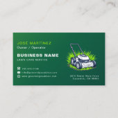 Carte De Visite Custom Lawn Service Company (Devant)