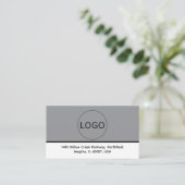 Carte De Visite Custom Logo and QR Code Business Card (Debout devant)