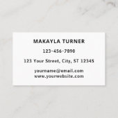 Carte De Visite Custom Logo Blue (Dos)