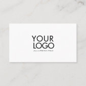 Carte De Visite Custom Logo Modern Business card template (Devant)