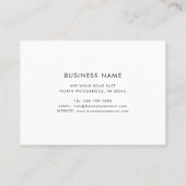 Carte De Visite Custom Logo Modern Minimalist (Dos)