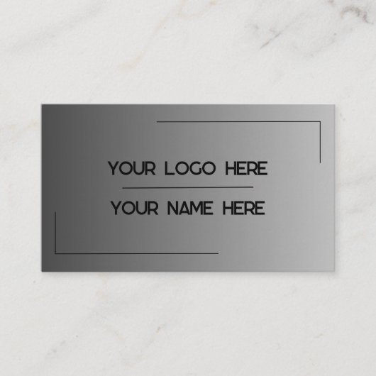 Carte De Visite Custom Logo Name Minimalist Modern Professional (Devant)