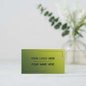 Carte De Visite Custom Logo Name Minimalist Modern Professional (Debout devant)