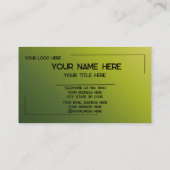 Carte De Visite Custom Logo Name Minimalist Modern Professional (Dos)