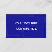 Carte De Visite Custom Logo Name Minimalist Modern Professional (Devant)