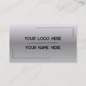 Carte De Visite Custom Logo Name Minimalist Modern Professional (Devant)
