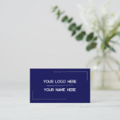 Carte De Visite Custom Logo Name Minimalist Modern Professional (Debout devant)