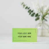 Carte De Visite Custom Logo Name Minimalist Modern Professional (Debout devant)