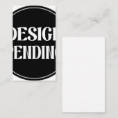 Carte De Visite Custom-made, artistic, elegant (Devant / Derrière)