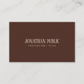 Carte De Visite Custom Modern Elegant Brown & Beige Luxury Silk (Devant)
