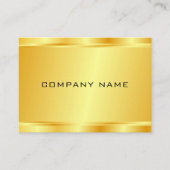 Carte De Visite Custom Modern Elegant Faux Or Glamour Luxe (Devant)
