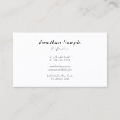 Carte De Visite Custom Modern Elegant Handwritten Script Simple (Devant)