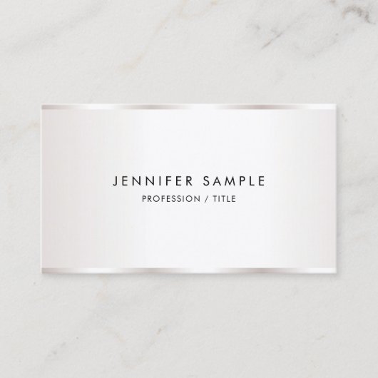 Carte De Visite Custom Modern Elegant Simple Template Luxury (Devant)
